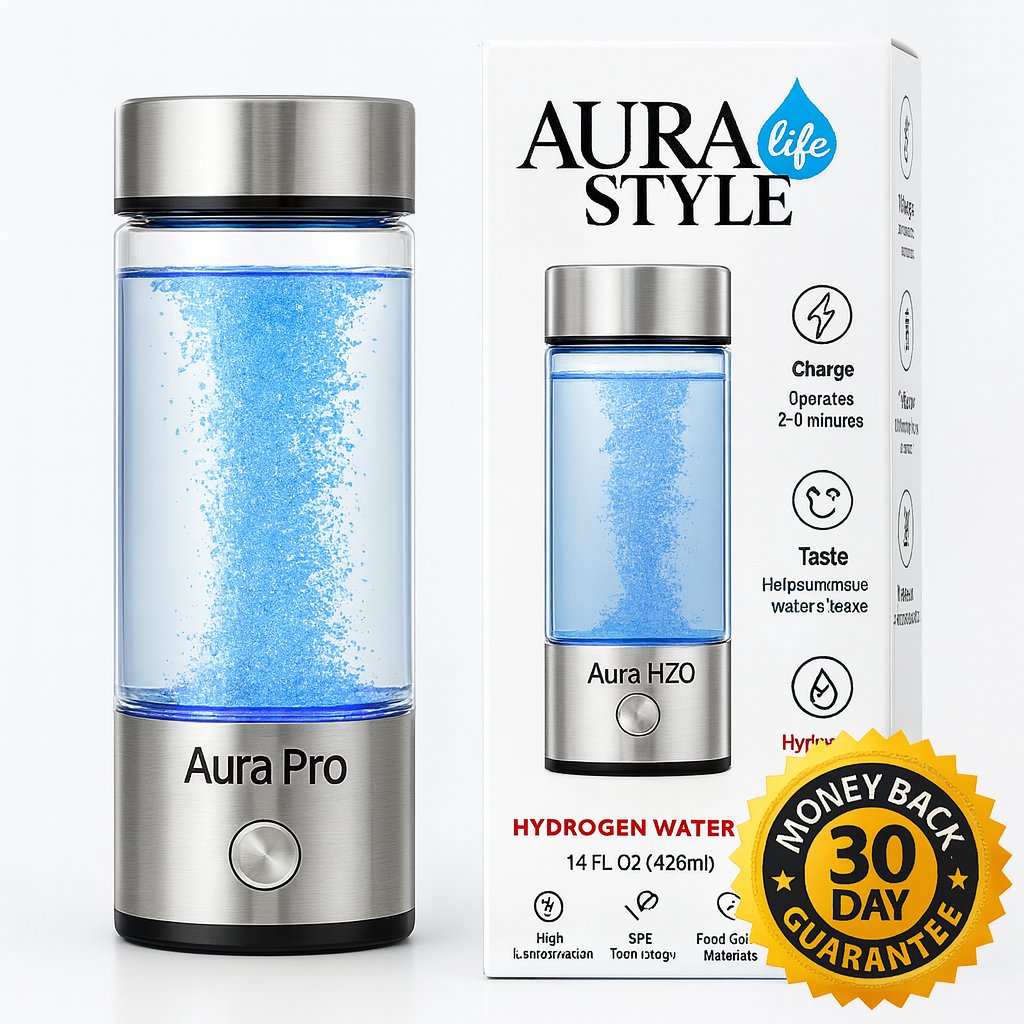 Aura H2O: Pro (3-in-1) Hydrogen Bottle
