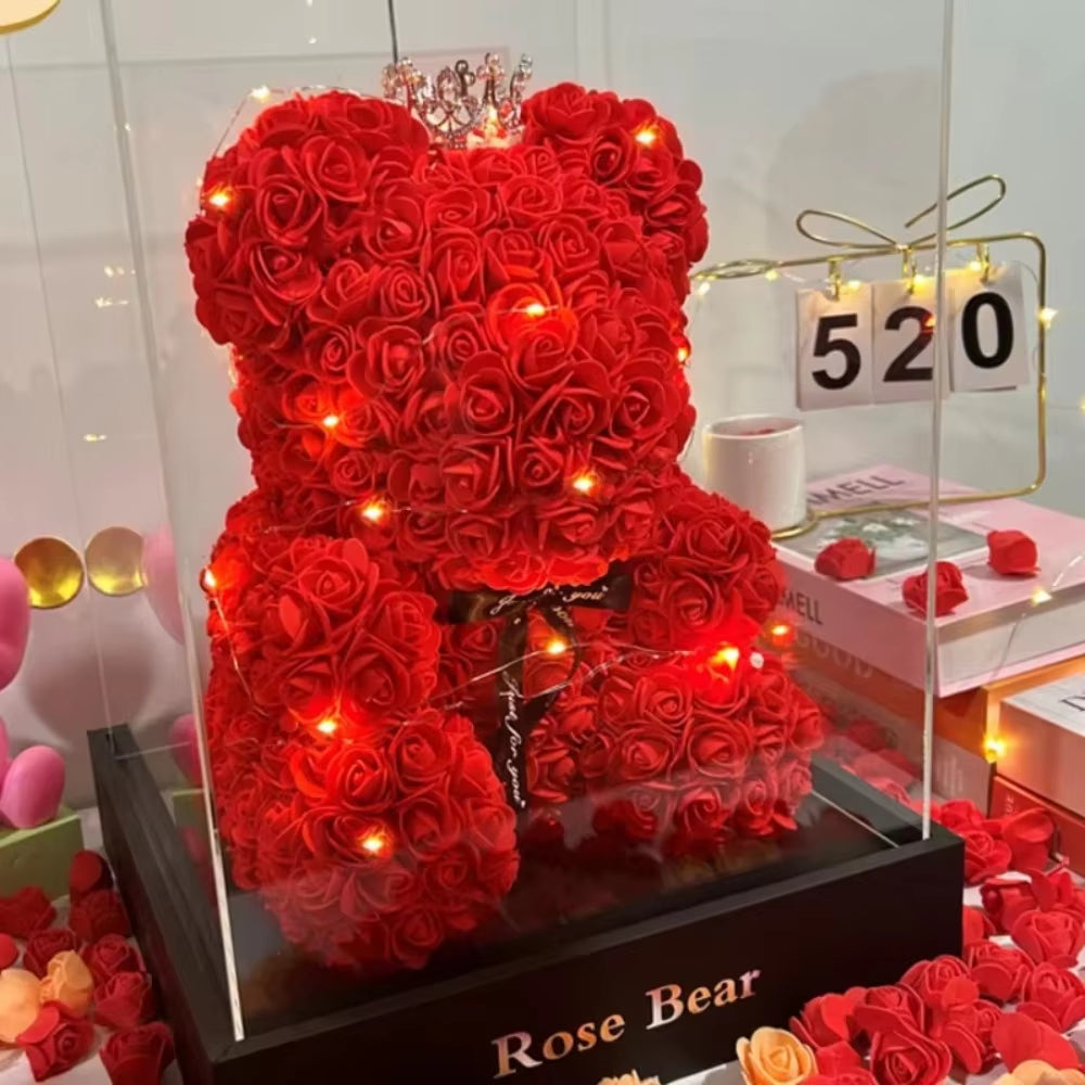 Luxury Eternal Rose Teddy Bear 